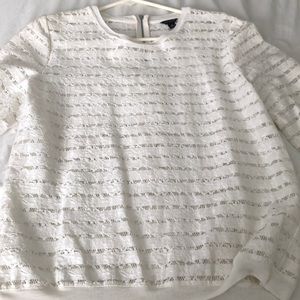 Ann Taylor White long sleeve top
